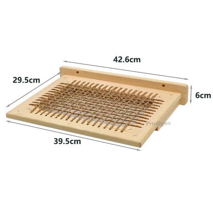 Arbre a chat Bois Mural - Pont flottant et maison - TerrainJeu