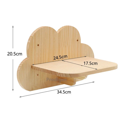 Arbre a chat Bois Mural - Pont flottant et maison - TerrainJeu