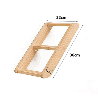 Arbre a chat Mural en Bois (hamac, escalier, griffoir) - AventureCiel