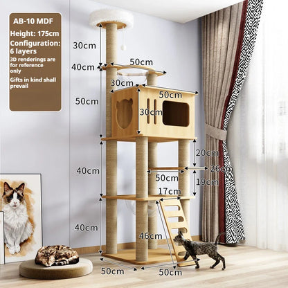 Arbre à chat bois massif - Nature'Cat