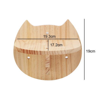 Arbre a chat mural en Bois avec tube transparent - MerveillesMurales