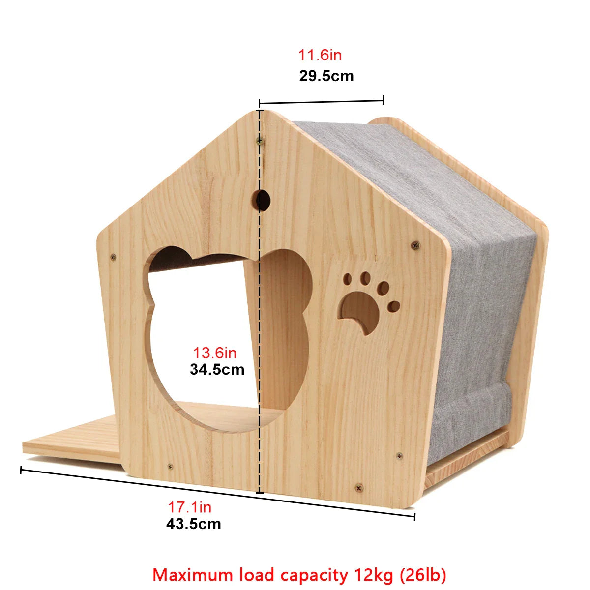 Arbre a chat mural - Maison, hamac, pont suspendu, perchoir - Collection : Ciel de Chat