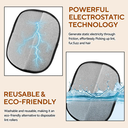 Gant Anti‑Poils Réutilisable – Retire les poils d’animaux (Chiens, chats) sur tapis, tissus et animaux – “VeluStop”