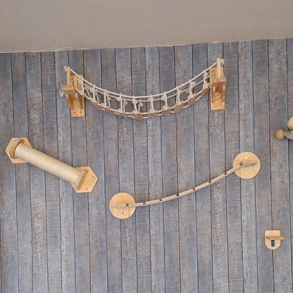 Arbre a chat mural - Pont suspendu - ChAventure