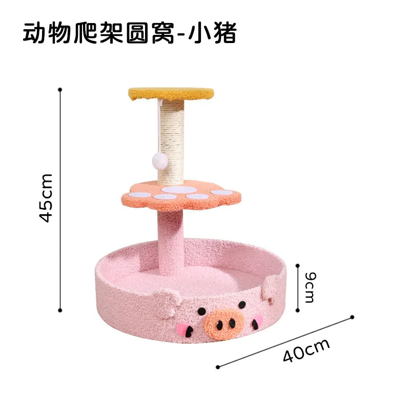 Petit arbre à chat Jaune- Modèle : Teddy