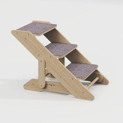 Escalier pour chats âgés ou blessés en bois