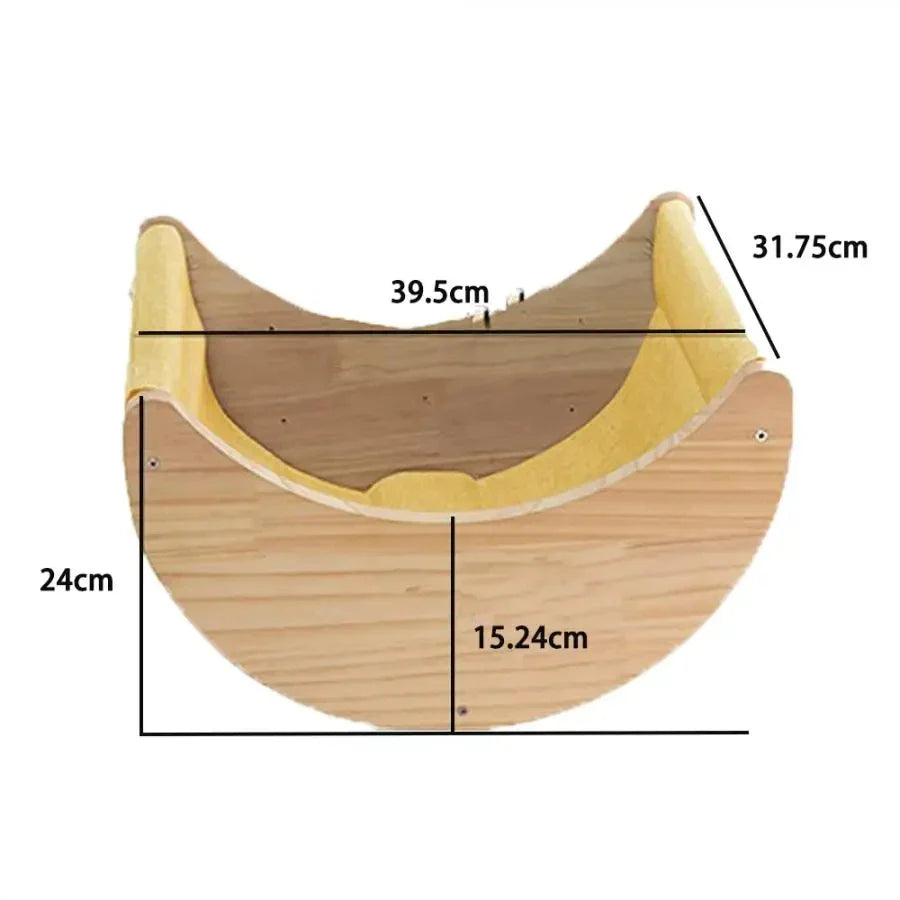 Arbre a chat mural - Maison, hamac, pont suspendu, perchoir - Collection : Ciel de Chat