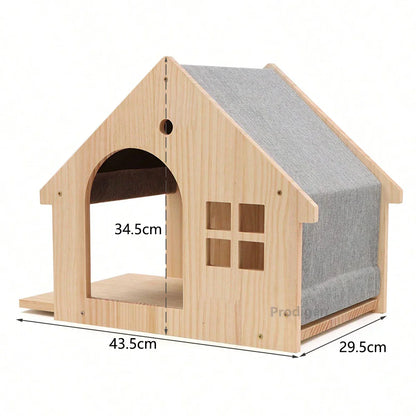 Maison en bois murale pour chat - MaisonPerchée