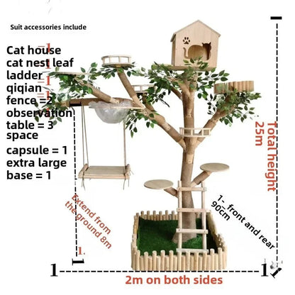 Arbre à chat design naturel - Chat paradis
